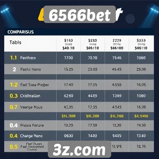 Comparativo das promoções no 6566bet